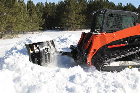 skid steer v snow plow|snow pushers for skid steer.